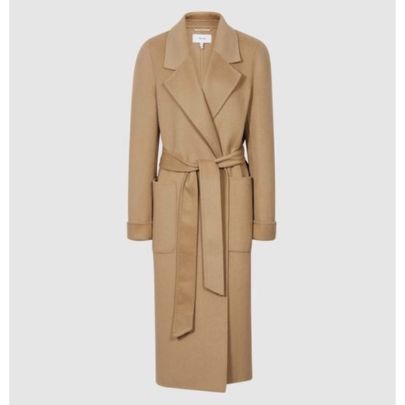 REISS wool blend Elise belted coat NWT - Picture 1 of 14